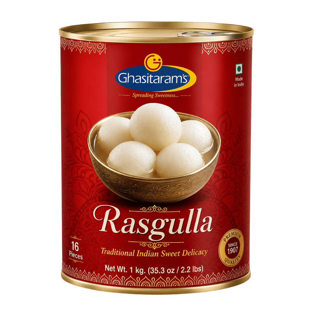 Ghasitarams Rassogulla 1 kg buy online USA - 1